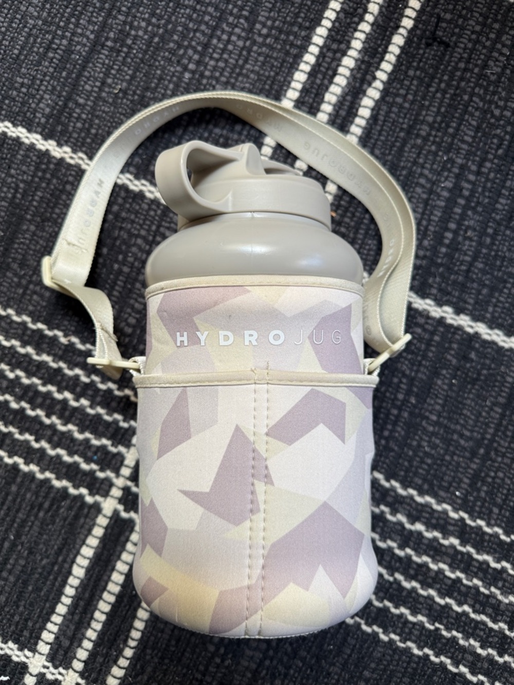 HydroJug with Neoprene Sleeve Bottle in Beige